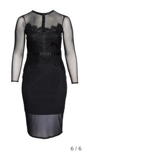 LOST INK body con mesh dress size 18